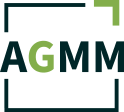 AGMM letters inside a box